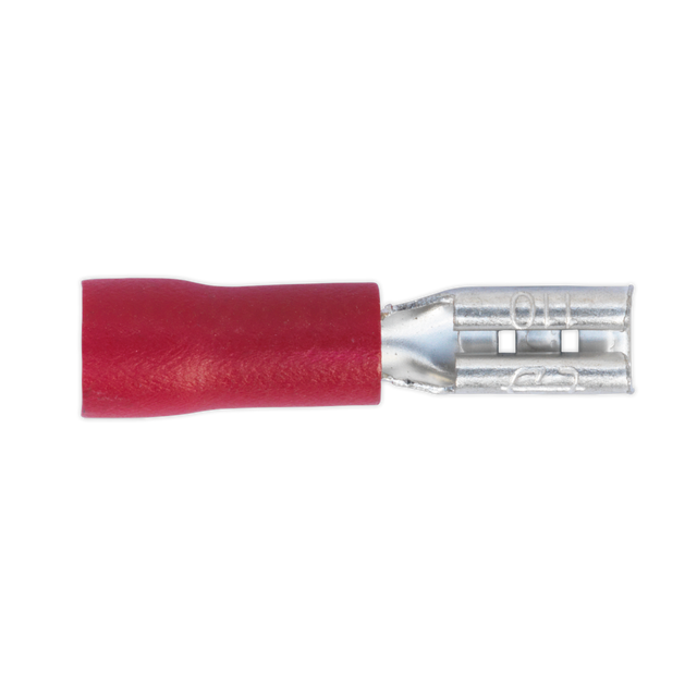 Sealey RT19 Push-On Female Terminal 2.8mm, Red - Pack of 100