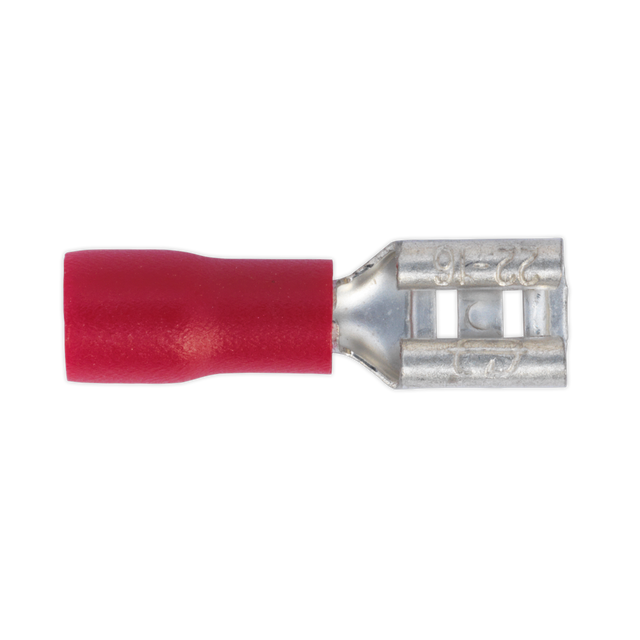 Sealey RT20 Push-On Female Terminal 4.8mm, Red - Pack of 100