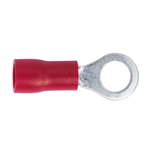 Sealey RT25 Easy-Entry Ring Terminal 5.3mm (2BA), Red - Pack of 100