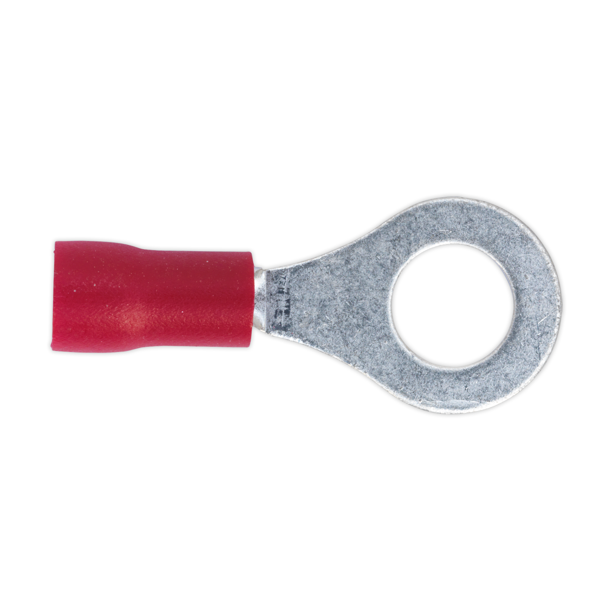 Sealey RT26 Easy-Entry Ring Terminal 6.4mm (1/4"), Red - Pack of 100