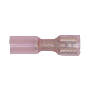 Sealey RTSPF25 Heat Shrink Push-On Female Terminal 6.4mm, Red - Pack of 25