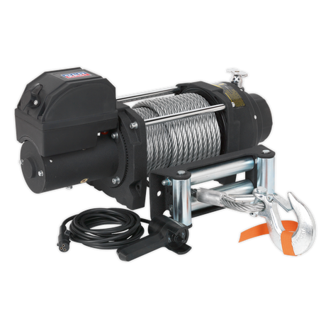 Sealey RW8180 Premier Industrial Recovery Winch 8180kg (18000lb) Line Pull 12V