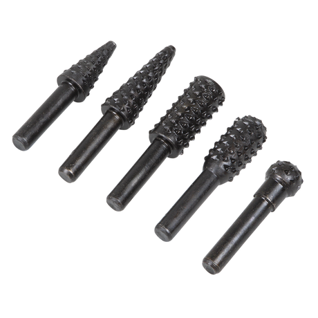 Sealey RWBS5 Rotary Burr Rasp Drill Bit Set 5pc - additional view 2