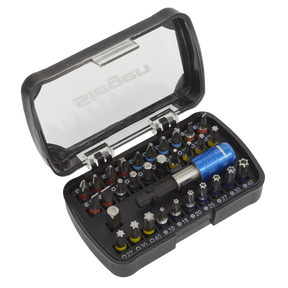 Sealey S01035 Siegen Colour-Coded Power Tool Bit Set 32pc