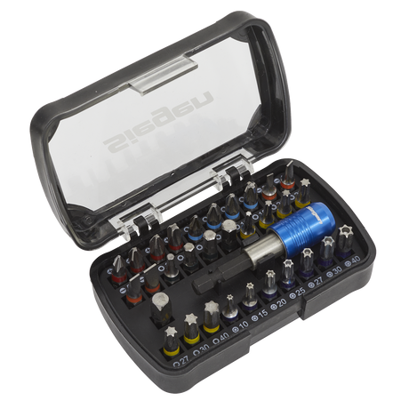 Sealey S01035 Siegen Colour-Coded Power Tool Bit Set 32pc