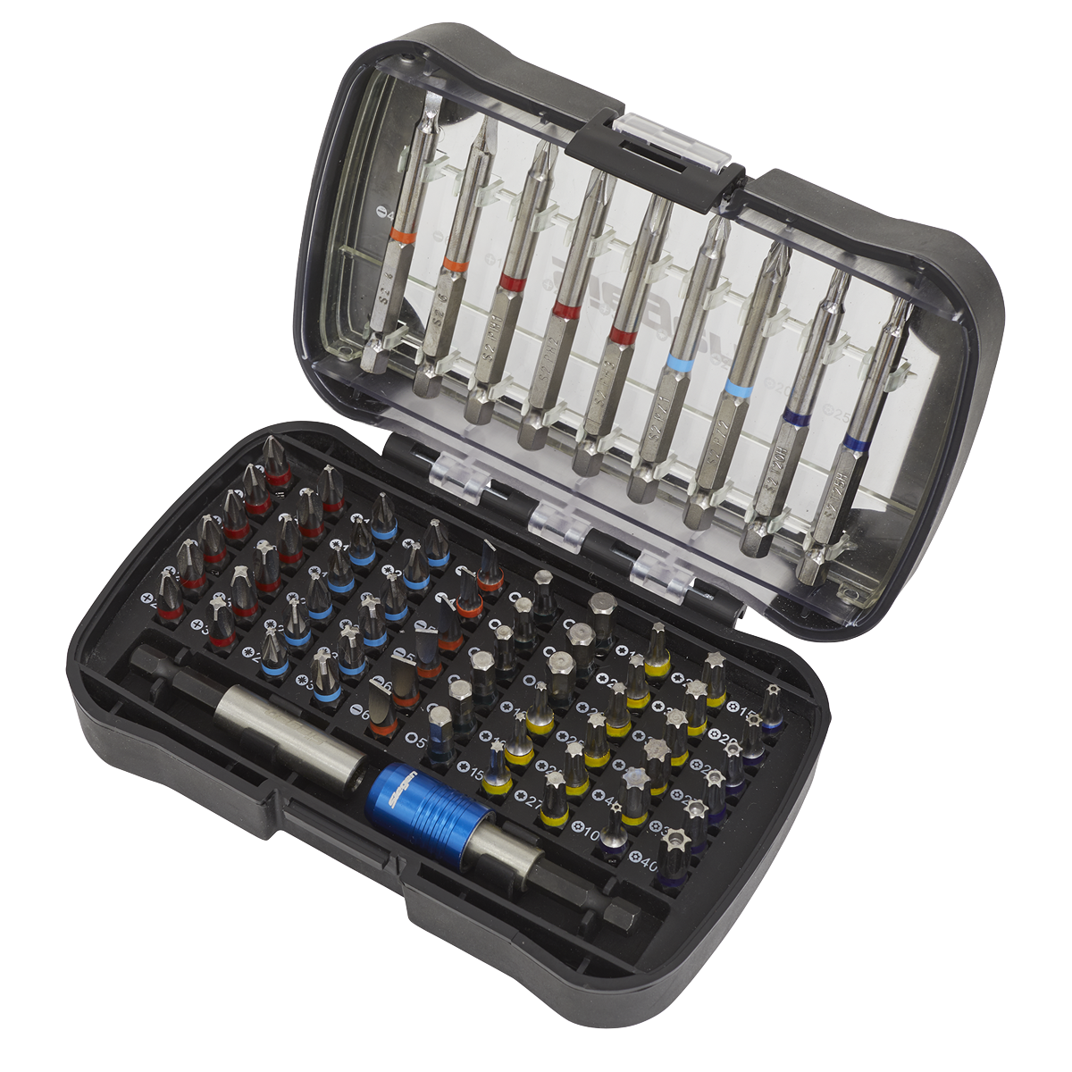 Sealey S01038 Siegen Colour-Coded Power Tool Bit Set 71pc - additional view 2