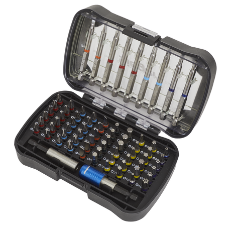 Sealey S01038 Siegen Colour-Coded Power Tool Bit Set 71pc - additional view 2