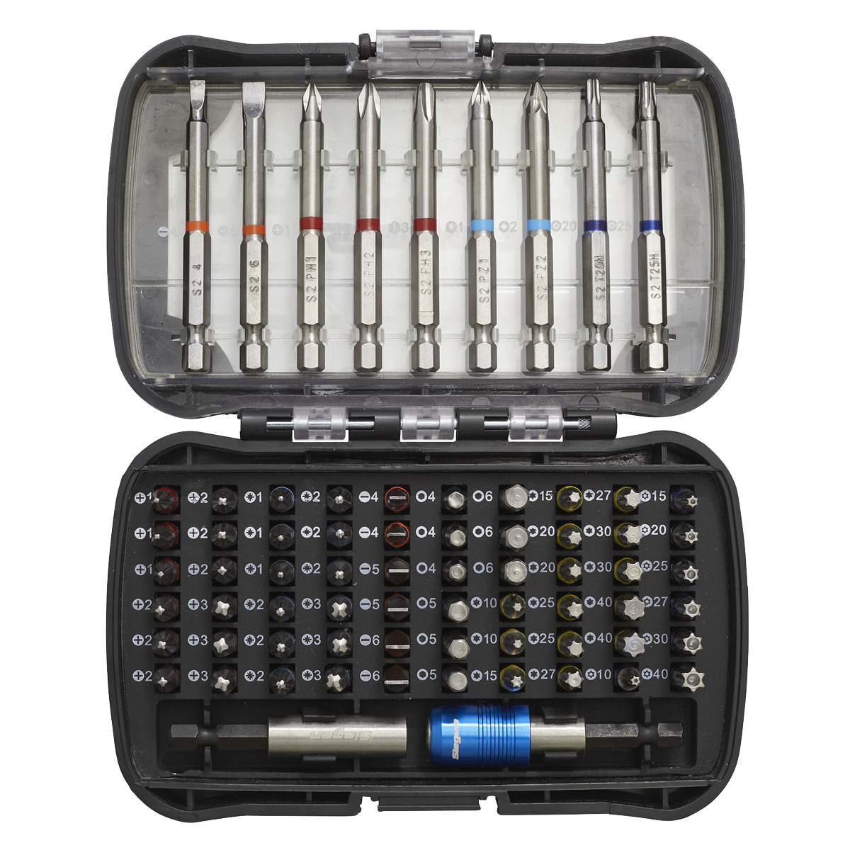 Sealey S01038 Siegen Colour-Coded Power Tool Bit Set 71pc - additional view 3