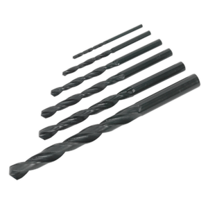 Sealey S01039 Siegen HSS Drill Bit Set 6pc - DIN 338