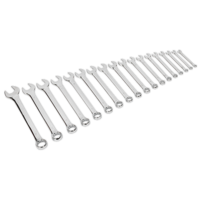 Sealey S01052 Siegen Combination Spanner Set 18pc