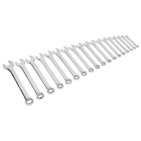 Sealey S01052 Siegen Combination Spanner Set 18pc