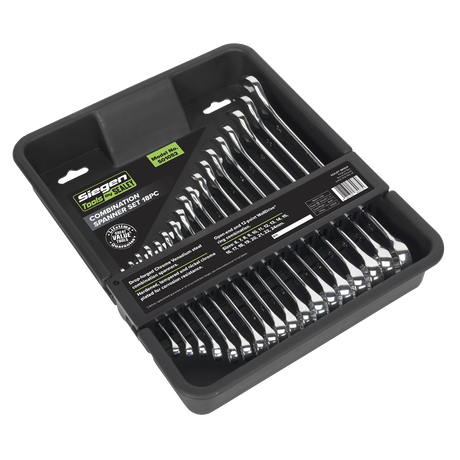 Sealey S01052 Siegen Combination Spanner Set 18pc - additional view 2
