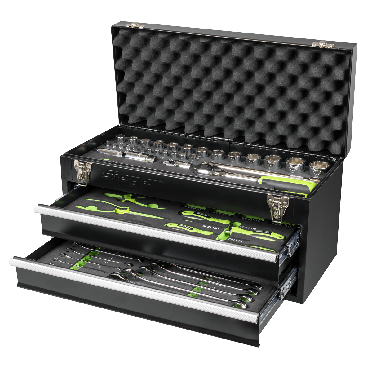 Sealey S01055 Siegen Portable Tool Chest 2 Drawer with Tool Kit 90pc - additional view 7