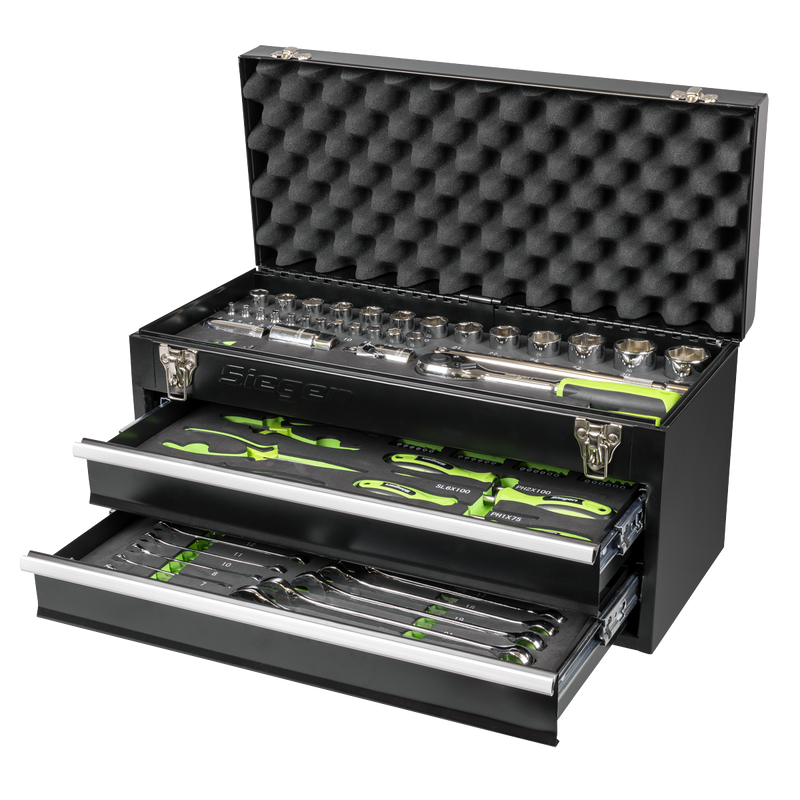 Sealey S01055 Siegen Portable Tool Chest 2 Drawer with Tool Kit 90pc - additional view 7