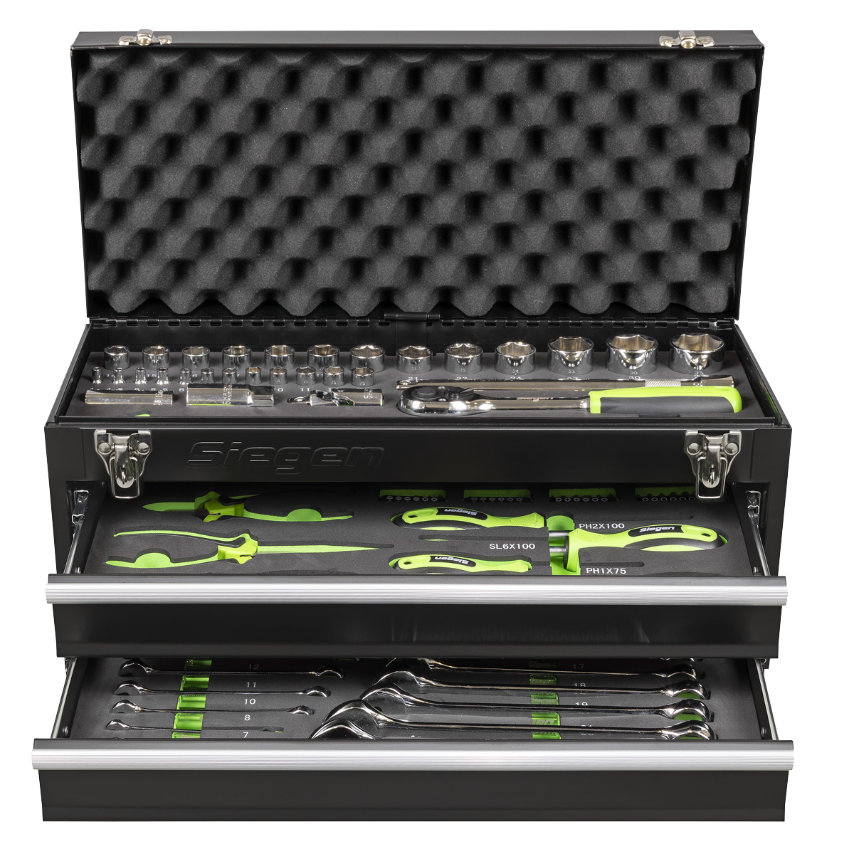 Sealey S01055 Siegen Portable Tool Chest 2 Drawer with Tool Kit 90pc - additional view 8