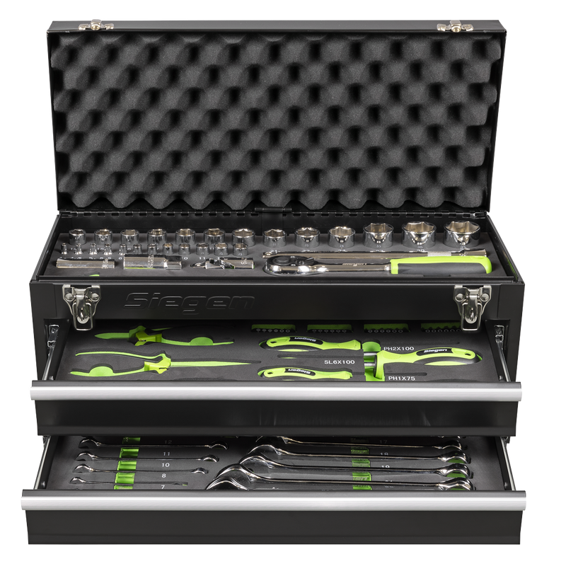 Sealey S01055 Siegen Portable Tool Chest 2 Drawer with Tool Kit 90pc - additional view 8