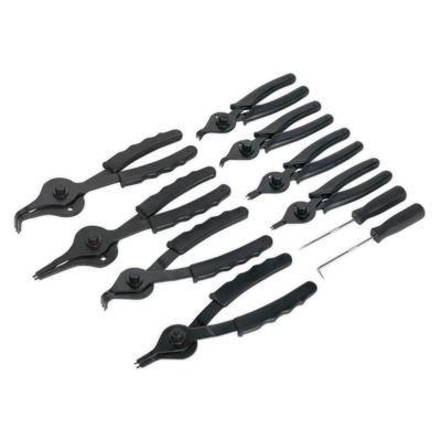 Sealey S01064 Siegen Internal/External Circlip Pliers Set 10pc