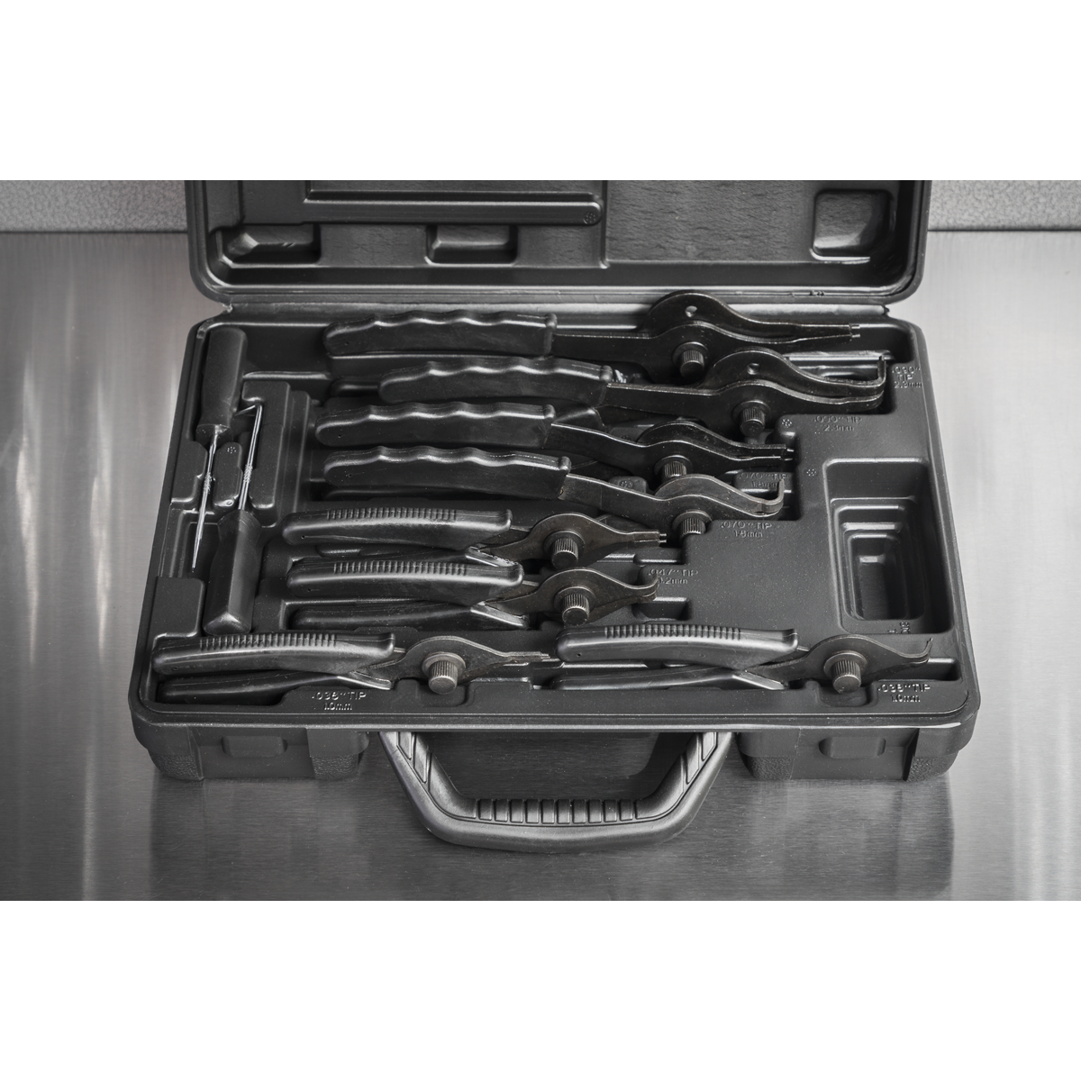 Sealey S01064 Siegen Internal/External Circlip Pliers Set 10pc - additional view 2