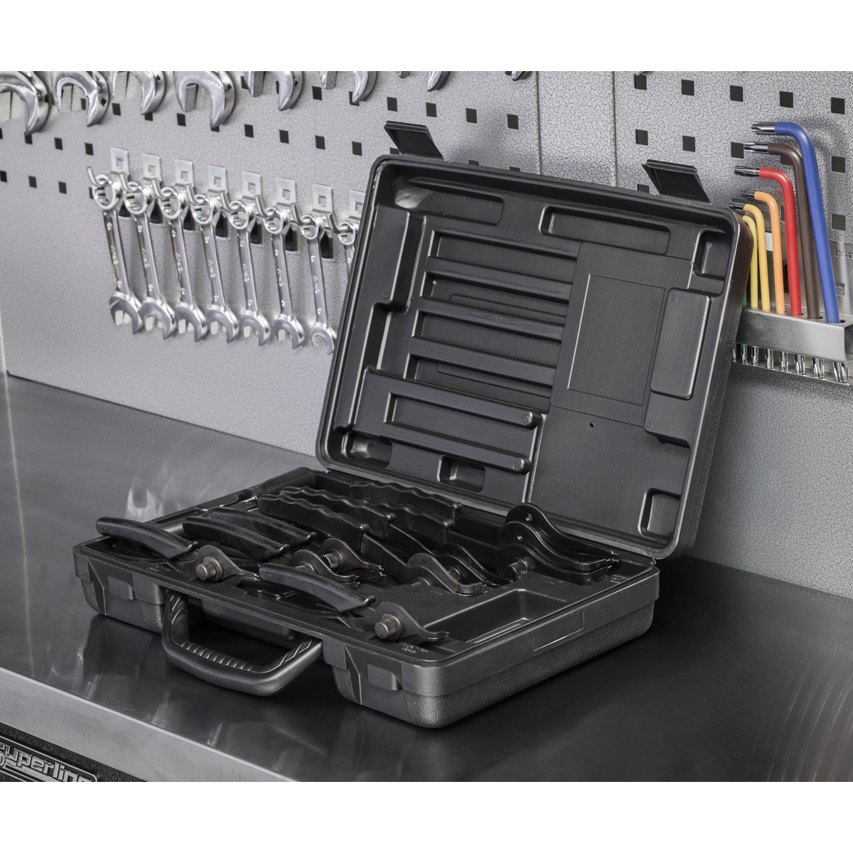 Sealey S01064 Siegen Internal/External Circlip Pliers Set 10pc - additional view 5