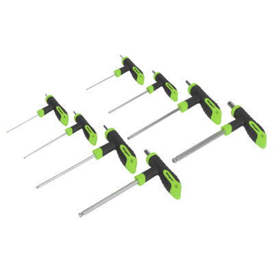 Sealey S01069 Siegen T-Handle Ball-End Hex Key Set 8pc