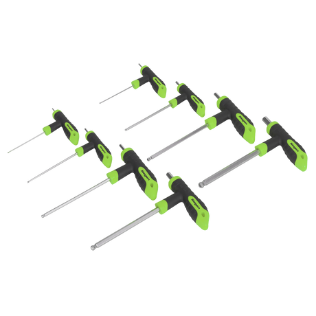 Sealey S01069 Siegen T-Handle Ball-End Hex Key Set 8pc