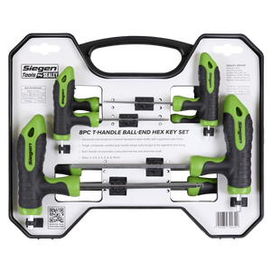 Sealey S01069 Siegen T-Handle Ball-End Hex Key Set 8pc - additional view 8