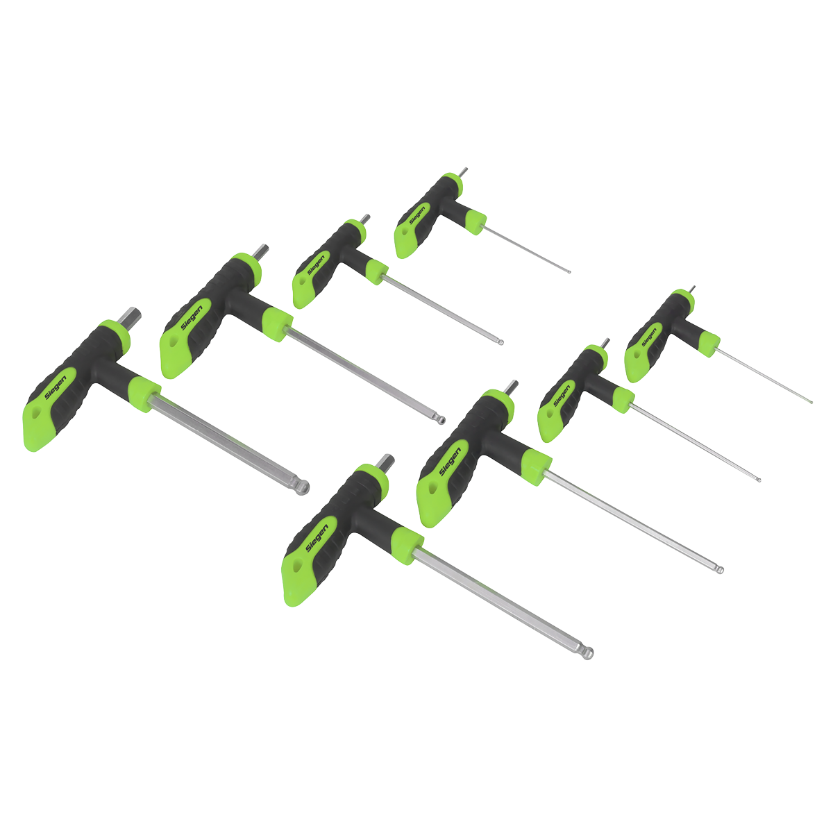Sealey S01069 Siegen T-Handle Ball-End Hex Key Set 8pc - additional view 2
