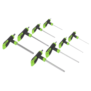 Sealey S01069 Siegen T-Handle Ball-End Hex Key Set 8pc - additional view 2