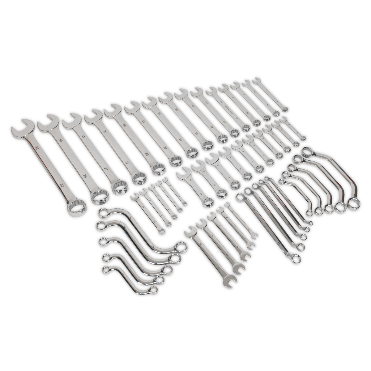 Sealey S01084 Siegen Multipurpose Spanner Set 50pc