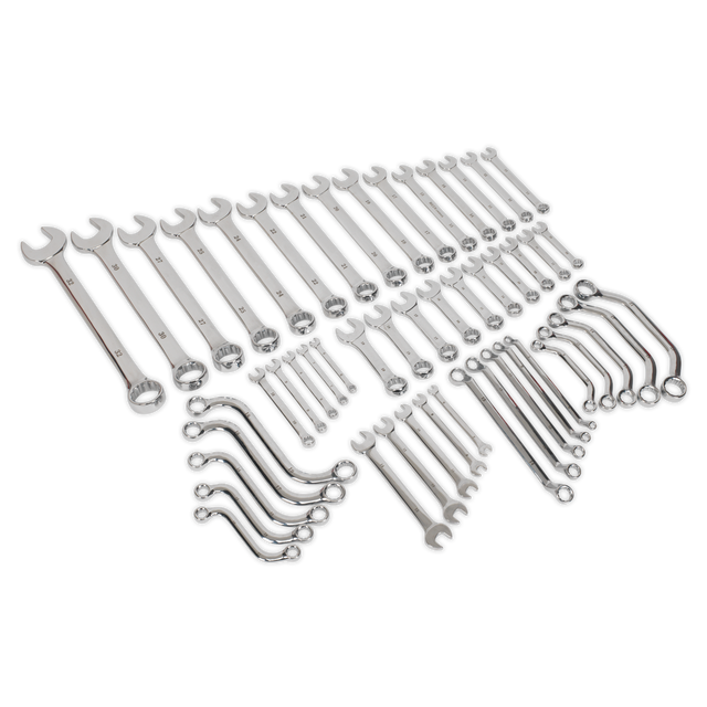 Sealey S01084 Siegen Multipurpose Spanner Set 50pc