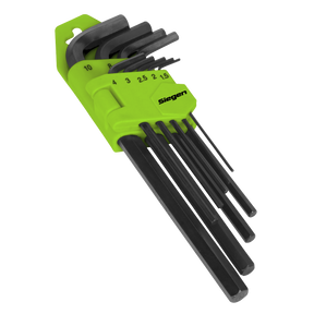 Sealey S01091 Siegen Long Hex Key Set 9pc