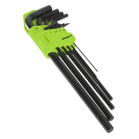 Sealey S01092 Extra-Long Hex Key Set 9pc
