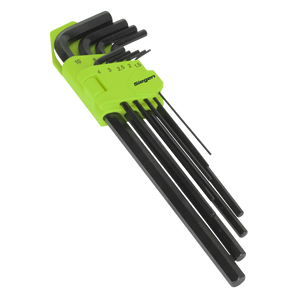 Sealey S01092 Extra-Long Hex Key Set 9pc