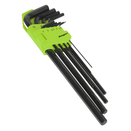 Sealey S01092 Extra-Long Hex Key Set 9pc