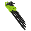 Sealey S01094 Siegen Extra-Long Ball-End Hex Key Set 9pc