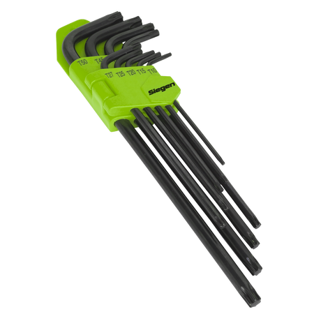 Sealey S01096 Siegen Extra-Long TRX-Star* Key Set 9pc