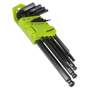 Sealey S01098 Siegen Imperial Long Ball-End Hex Key Set 9pc