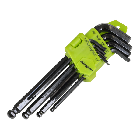 Sealey S01098 Siegen Imperial Long Ball-End Hex Key Set 9pc - additional view 2