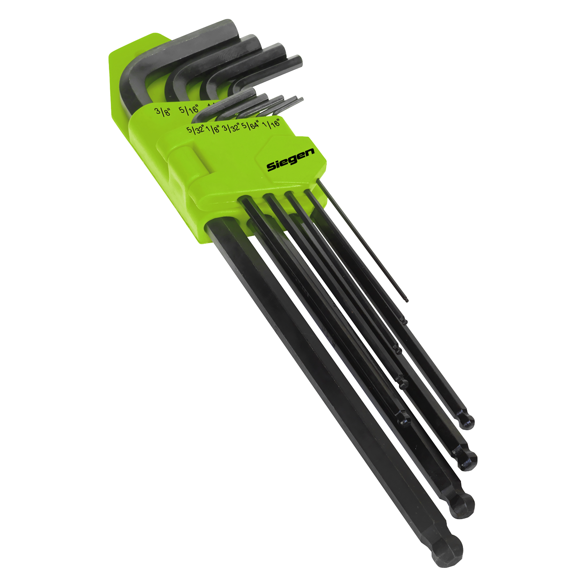 Sealey S01099 Siegen Imperial Extra-Long Ball-End Hex Key Set 9pc