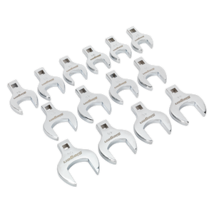Sealey S01109 Siegen Crow's Foot Open End Spanner Set 1/2"Sq Drive 14pc - additional view 3