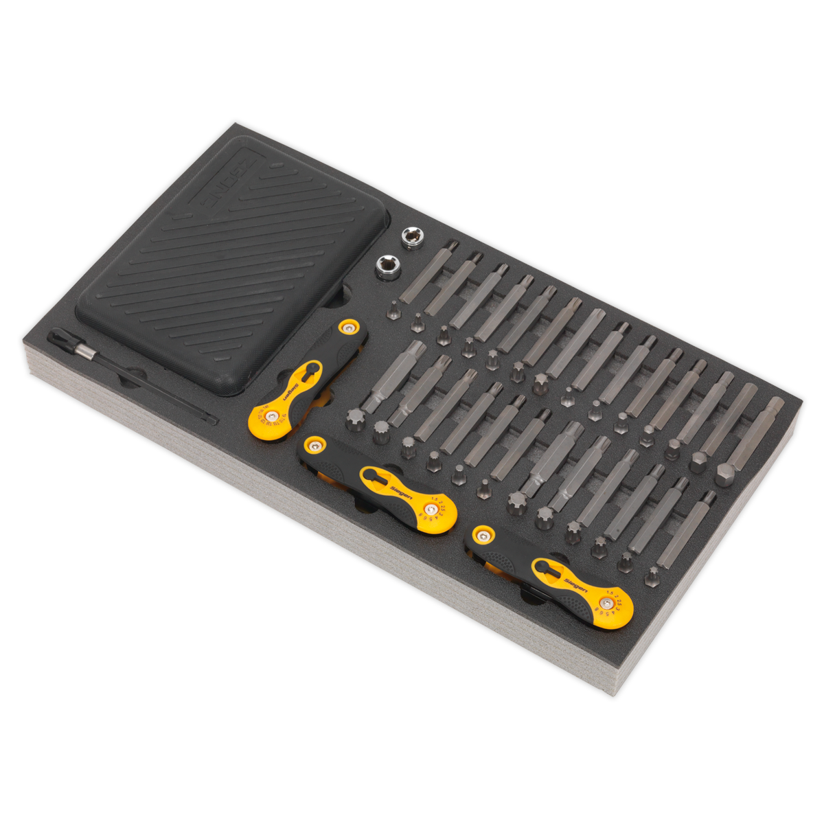 Sealey S01126 Siegen Specialised Bit Set & Folding Hex Keys with Tool Tray 192pc - additional view 8