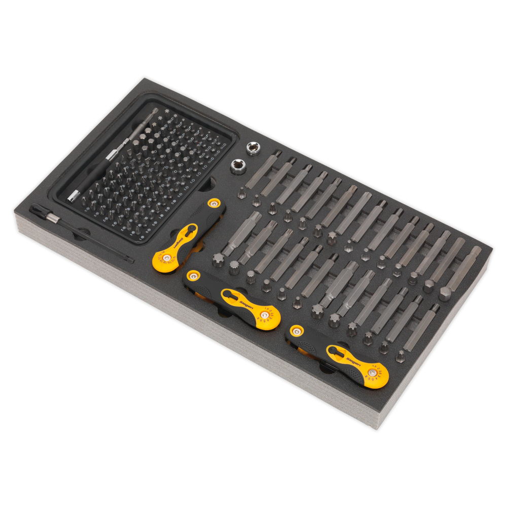 Sealey S01126 Siegen Specialised Bit Set & Folding Hex Keys with Tool Tray 192pc - additional view 9