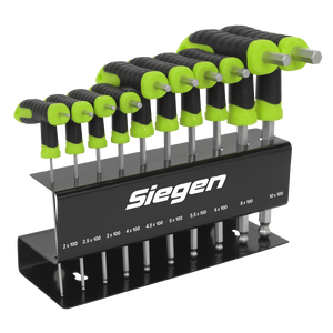 Sealey S01150 Siegen T-Handle Ball-End Hex Key Set 10pc - additional view 4