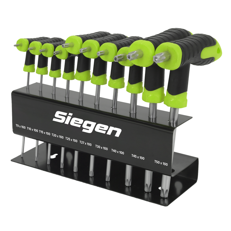 Sealey S01151 Siegen T-Handle TRX-Star* Key Set 10pc - additional view 5