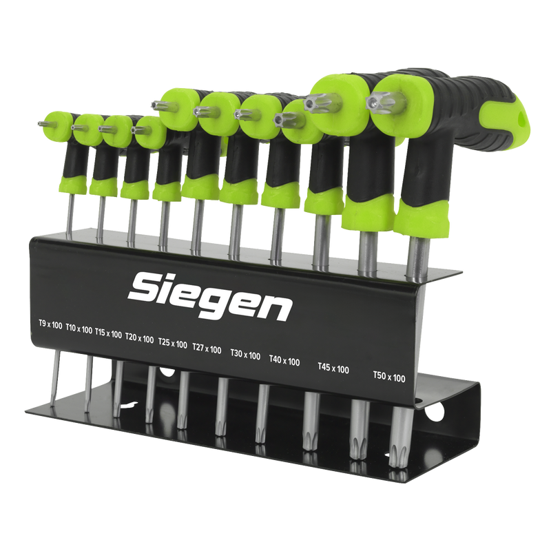 Sealey S01151 Siegen T-Handle TRX-Star* Key Set 10pc - additional view 3