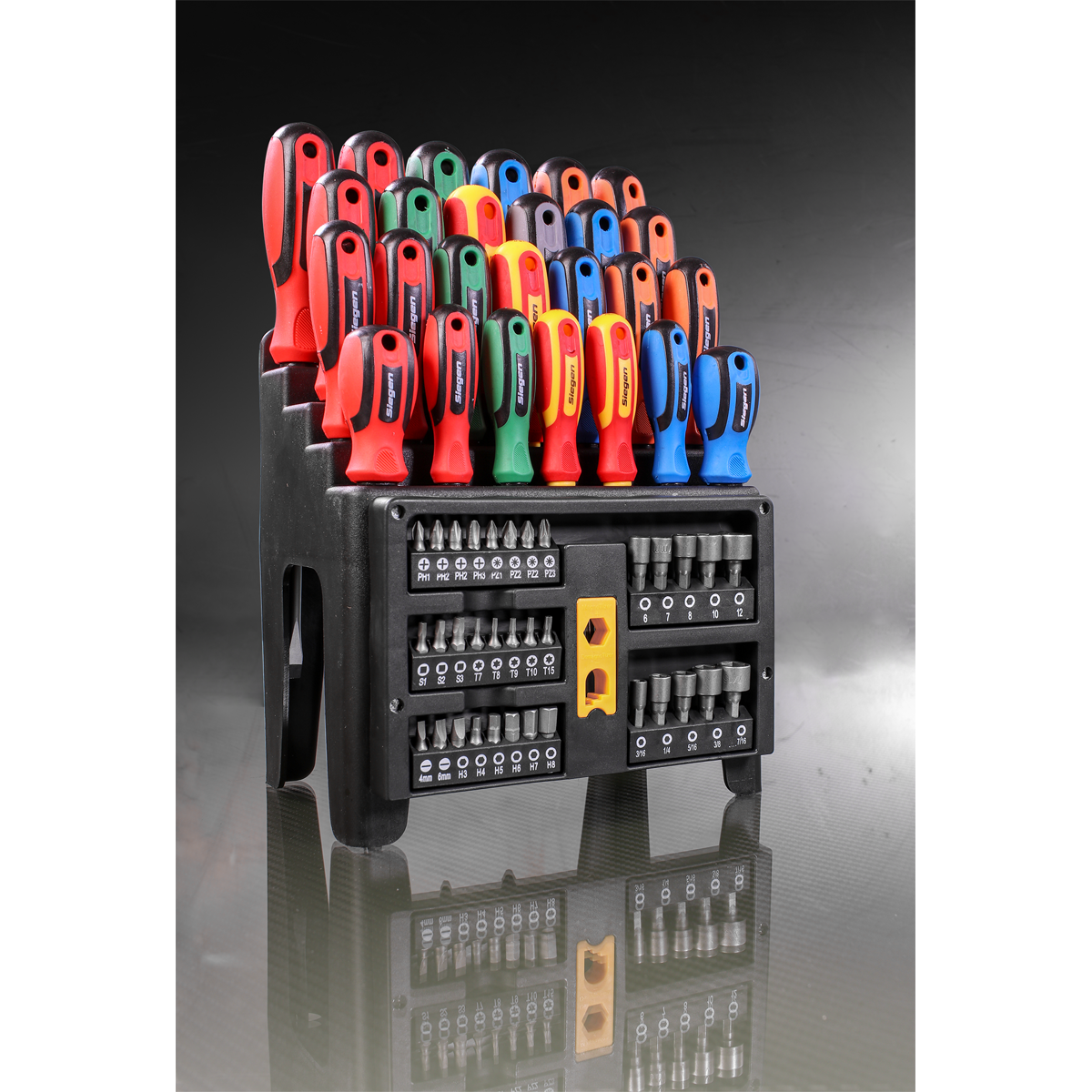 Sealey S01152 Siegen Screwdriver, Bit & Nut Driver Set 61pc - additional view 2