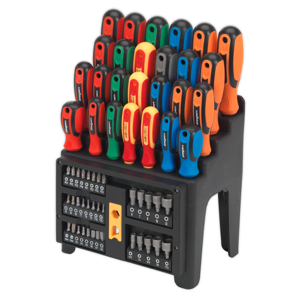 Sealey S01152 Siegen Screwdriver, Bit & Nut Driver Set 61pc - additional view 4
