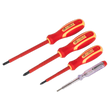 Sealey S01155 Siegen Electrician's Screwdriver Set 4pc - VDE Approved