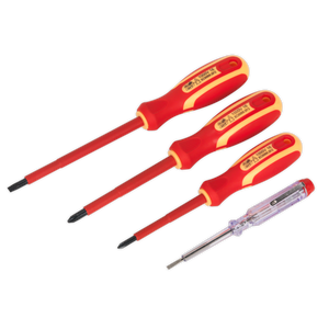 Sealey S01155 Siegen Electrician's Screwdriver Set 4pc - VDE Approved
