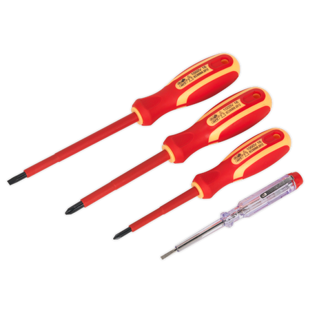Sealey S01155 Siegen Electrician's Screwdriver Set 4pc - VDE Approved